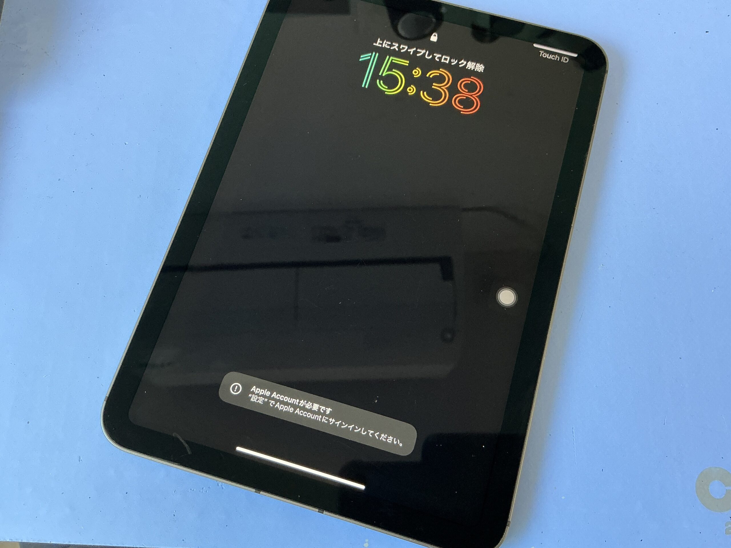 iPad mini 6 トップボタン(電源ボタン)修理完了