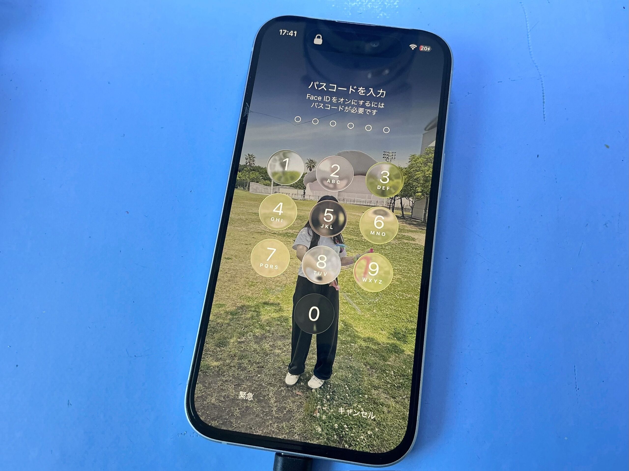 iPhone 15 充電できない症状 基板修理作業完了 充電正常動作確認