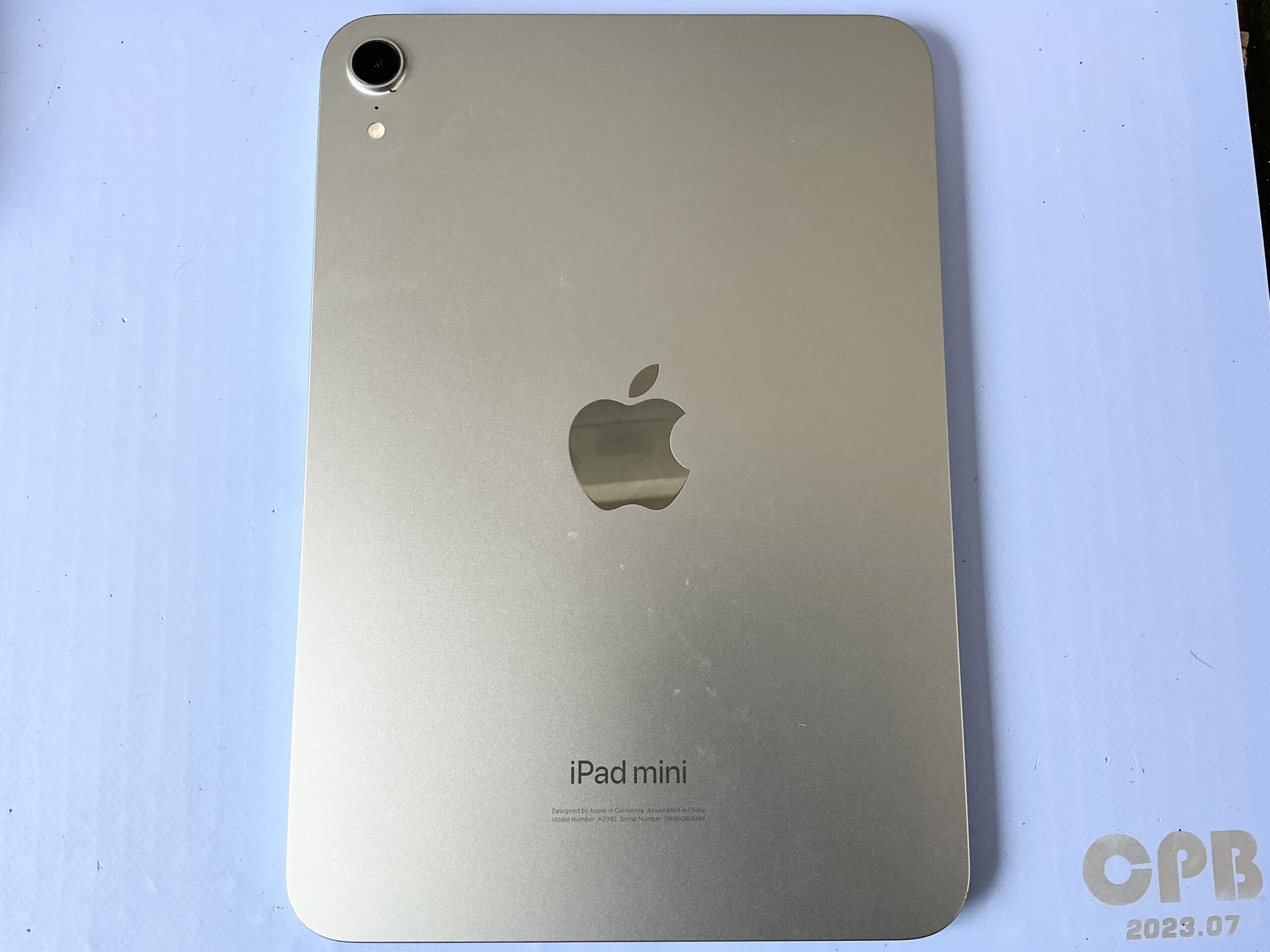 生駒市から持ち込まれたiPad mini6 充電コネクタ修理前の外観確認